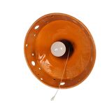 Vintage pendant lamp - ceramic - Fat Lava - pull switch - West Germany - 70