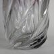 Heavy vase Val Saint Lambert, Torsade model, 1950s