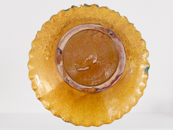 Vintage Vallauris flat cut