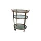 Vintage French Brass Serving Trolley, 1960s