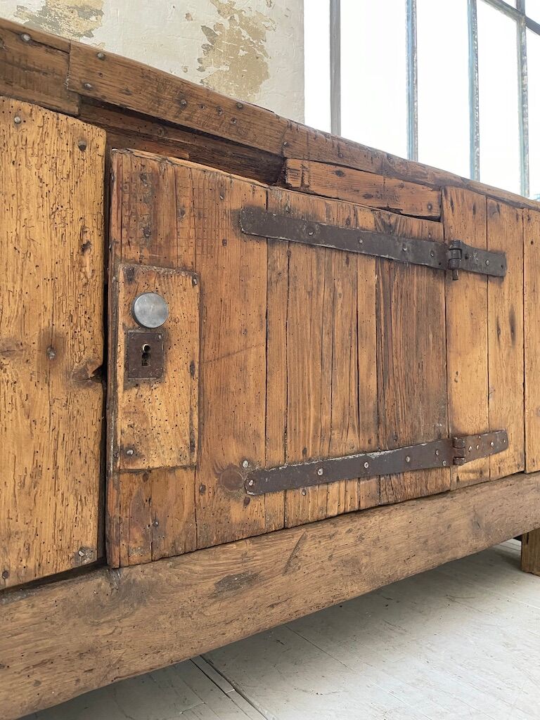 Established former brutalist console oak pine