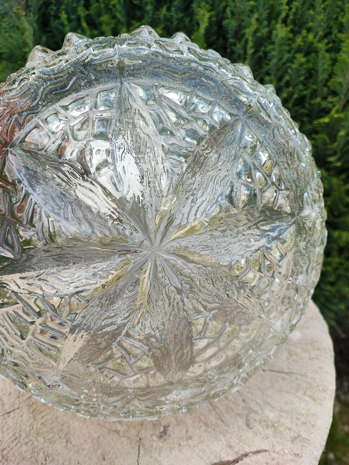 Vintage glass ceiling lamp