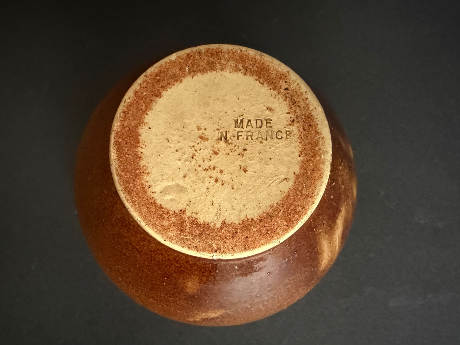 2 antique stoneware bowls