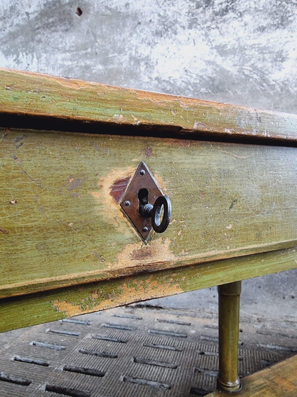 Antique counter side table wall table shop counter