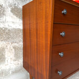 Vintage Scandinavian teak chest of drawers, 1960.