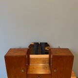 Antique wall-mounted toilet cabinet