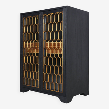 Art Deco bar furniture in wood and metal