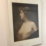 portrait of a woman, 19th century photo A. Piot