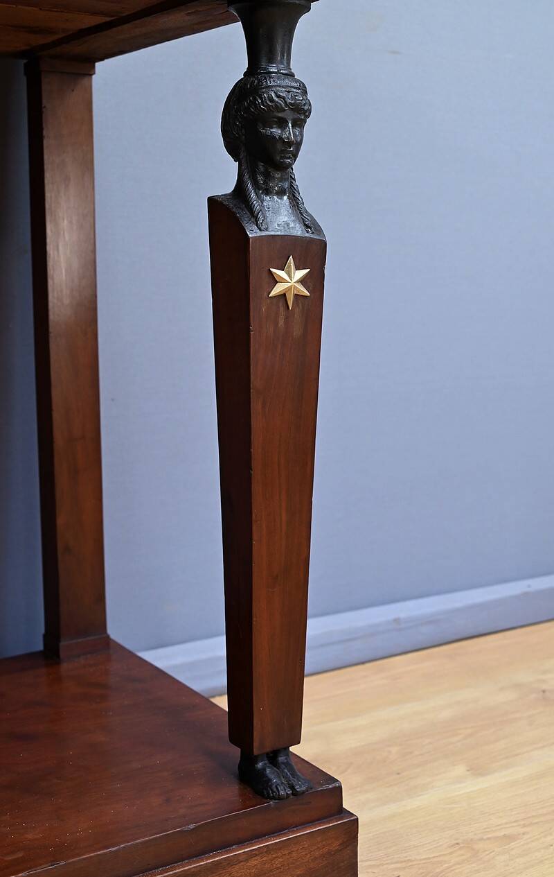 Return from Egypt mahogany console, Empire period – early 19th century