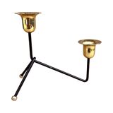 Modernist two-light standing candlestick, Belgium 1970s.