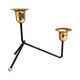 Modernist two-light standing candlestick, Belgium 1970s.