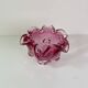Large empty pocket or vintage pink Murano glass vase