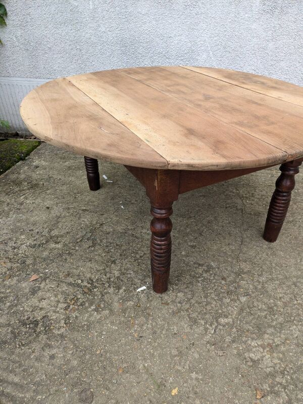 Table basse ovale pliable