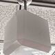 Suspension cubique opaline blanche Art déco Hauteur 44 cm Largeur 20 cm