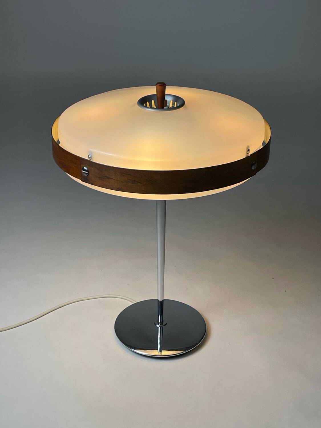 Fase eclipse m, lampe de table rare du milieu du siècle, espagne, 1966