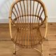 Vintage rattan armchair for children
