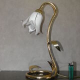 Flower light shade table lamp
