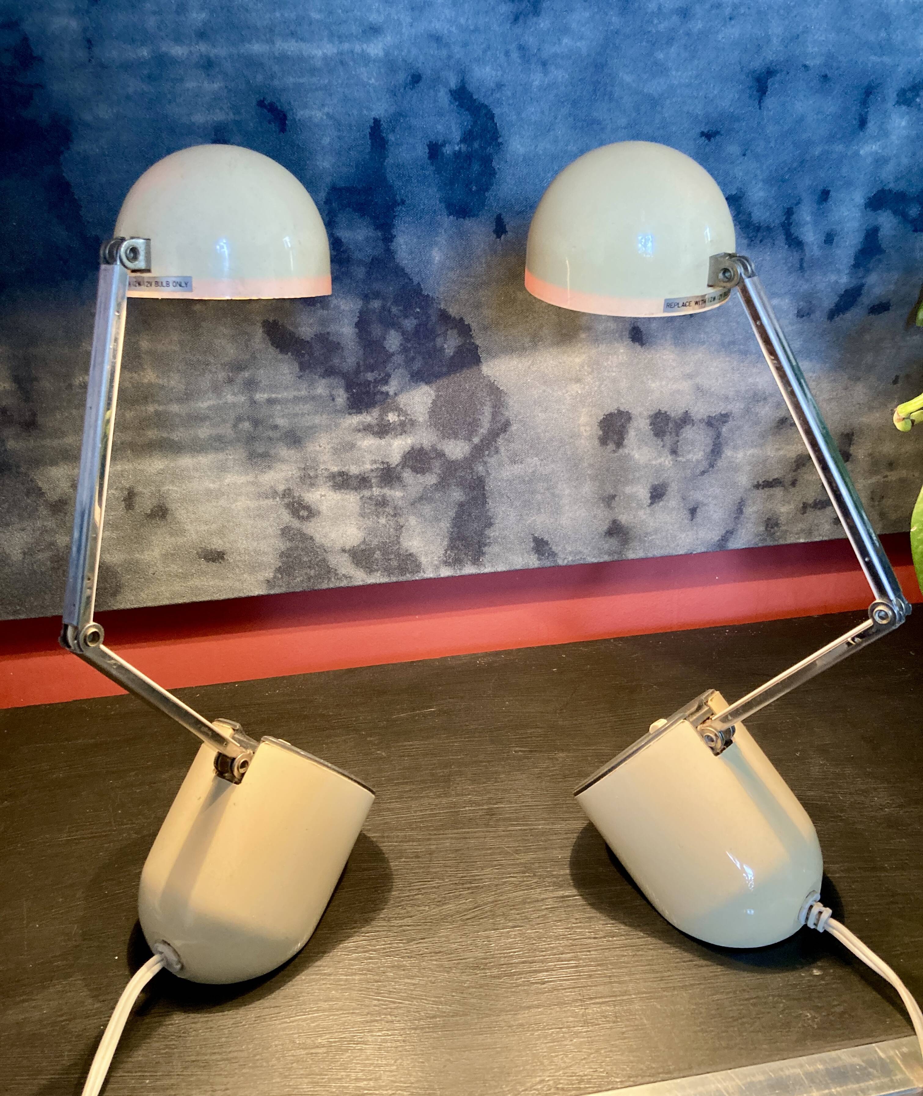 Pair of Space Age lamps - 70s - Kréo Lite Model NA 718
