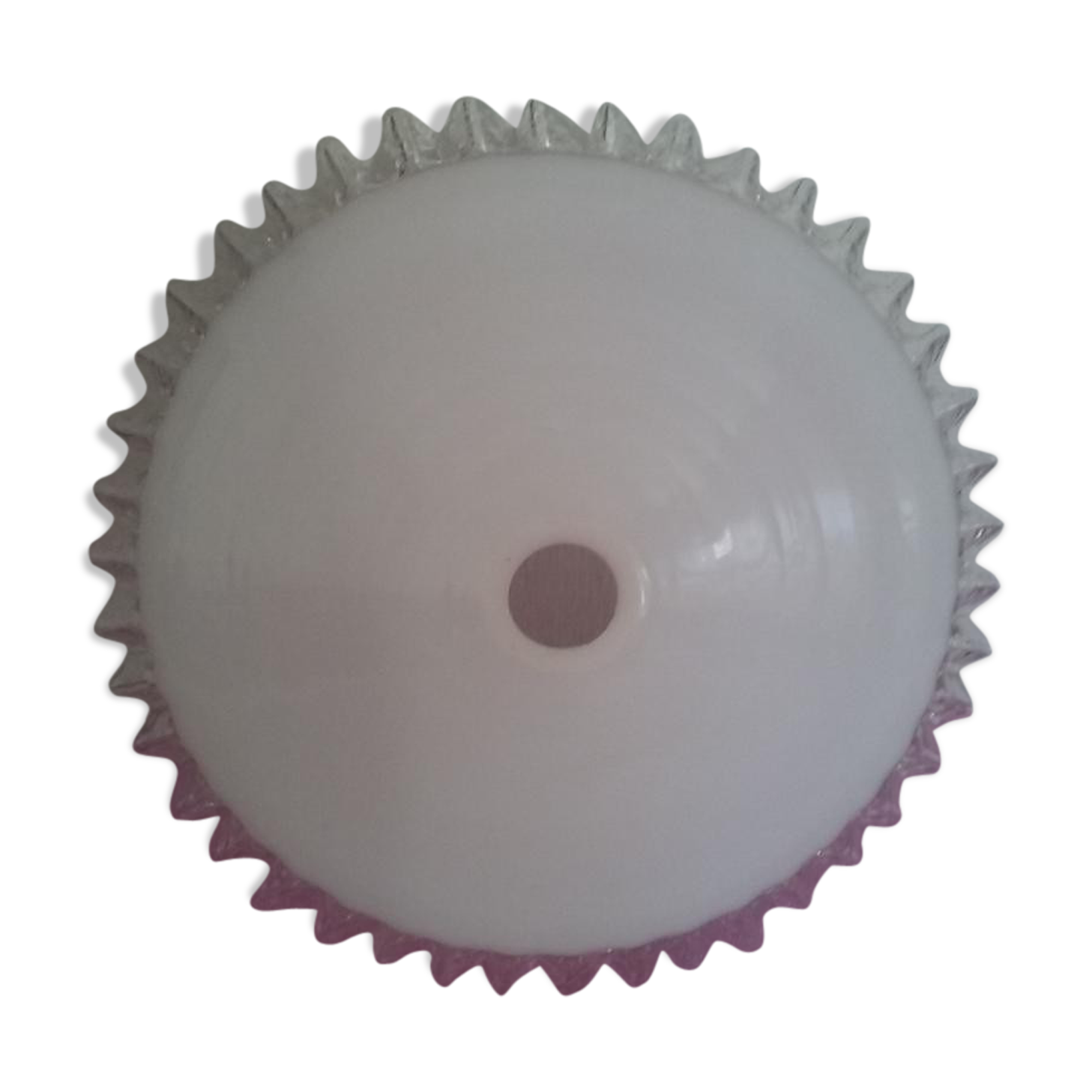 Vintage opaline hanging lamp