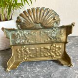 Vintage letter holder in gilded brass