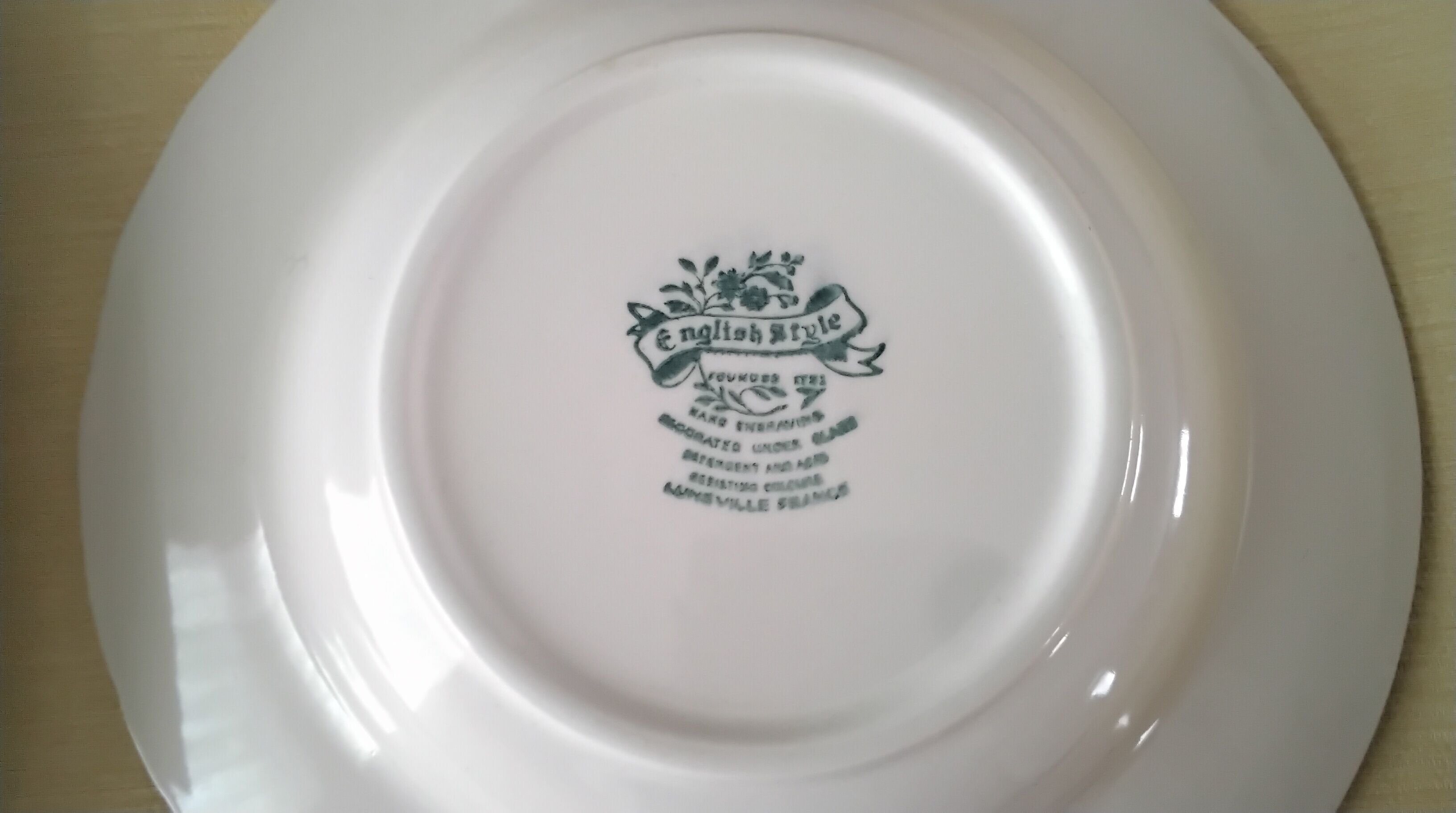 6 deep plates Lunéville Model "English Style"