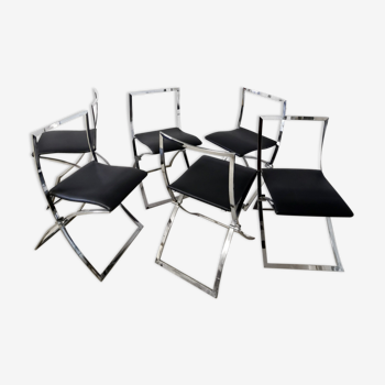 Set de 6 chaises pliables "Luisa" de Marcello Cuneo, 1970