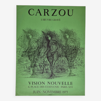 Original vintage poster Jean Carzou, Mourlot edition, 1975