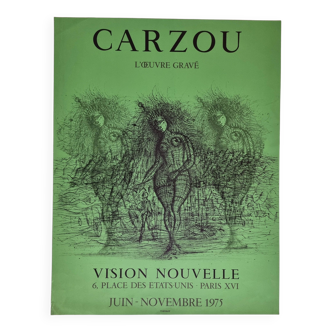 Original vintage poster Jean Carzou, Mourlot edition, 1975