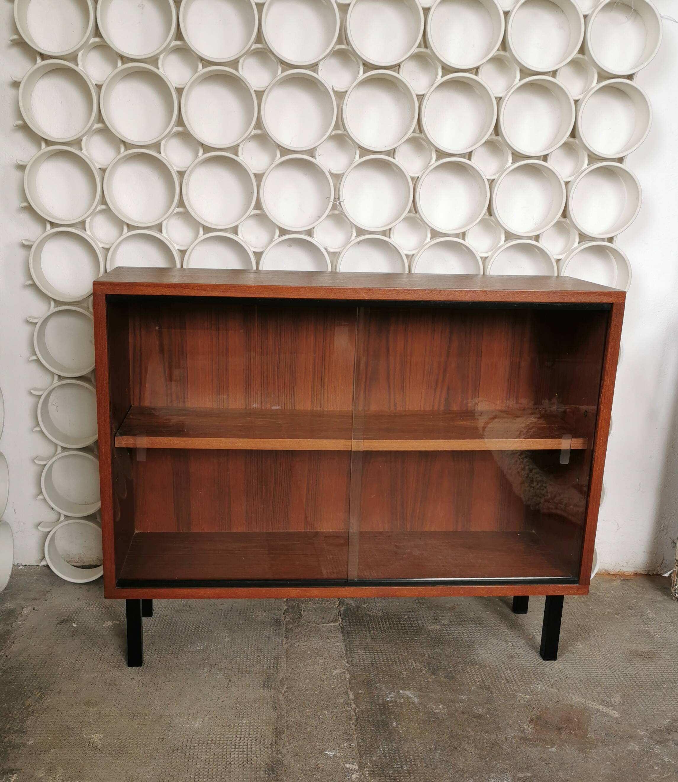 Narrow glass shelf from the 1960s