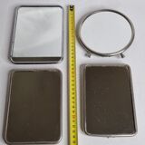 Set of four barber mirrors to be placed or hung