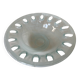 Transparent glass pocket tray in white shades - 80s/90s style