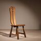 Four Brutalist Dining Chairs by De Puydt | Belgium 1970s