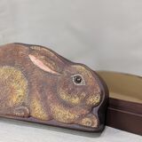 Painted cardboard rabbit box