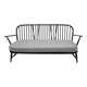 Mid-20th century Ercol Black wood sofa 3 seater