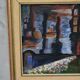 Lennart Hall, Swedish abstract painting, 1960s, Oil on panel, Framed