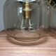 Pair of vintage smoked glass wall lights