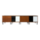 Enfilade buffet display cabinet in vintage 1950s style.