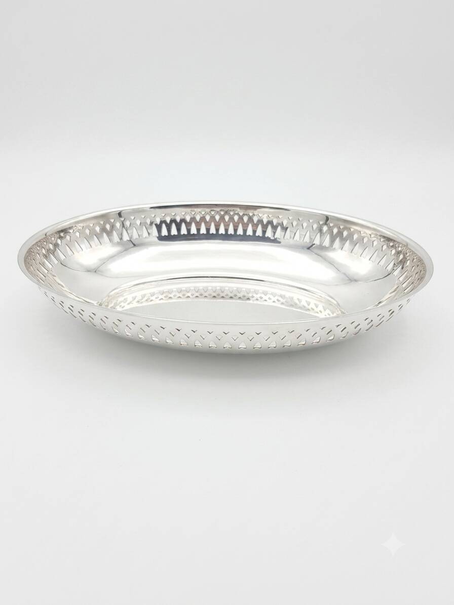 Silver-plated metal centrepiece, Ercuis mid-20th century.