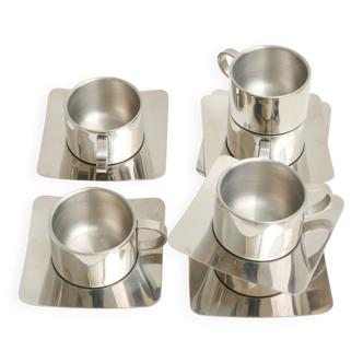 Cups and saucers (6), by Guido Bergna, 1970-1980