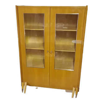 Vitrine en bois vintage