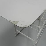 Industrial side table, hospital bed