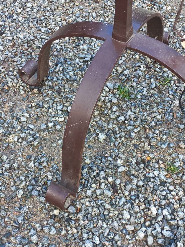 Lampadaire des années 50 en fer forgé