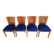 4 chaises H-214 attr. à Jindřich Halabala pour Up Zavody, 1950