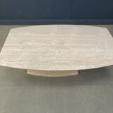 Post-modern coffee table in travertine, 1980s