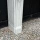 Louis XVI style fireplace in Carrara marble, circa 1880.
