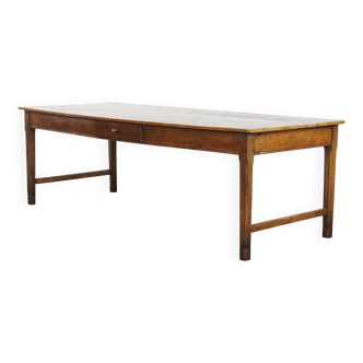 Grande table à manger antique avec tiroir