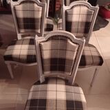 Set of five upholstered chairs