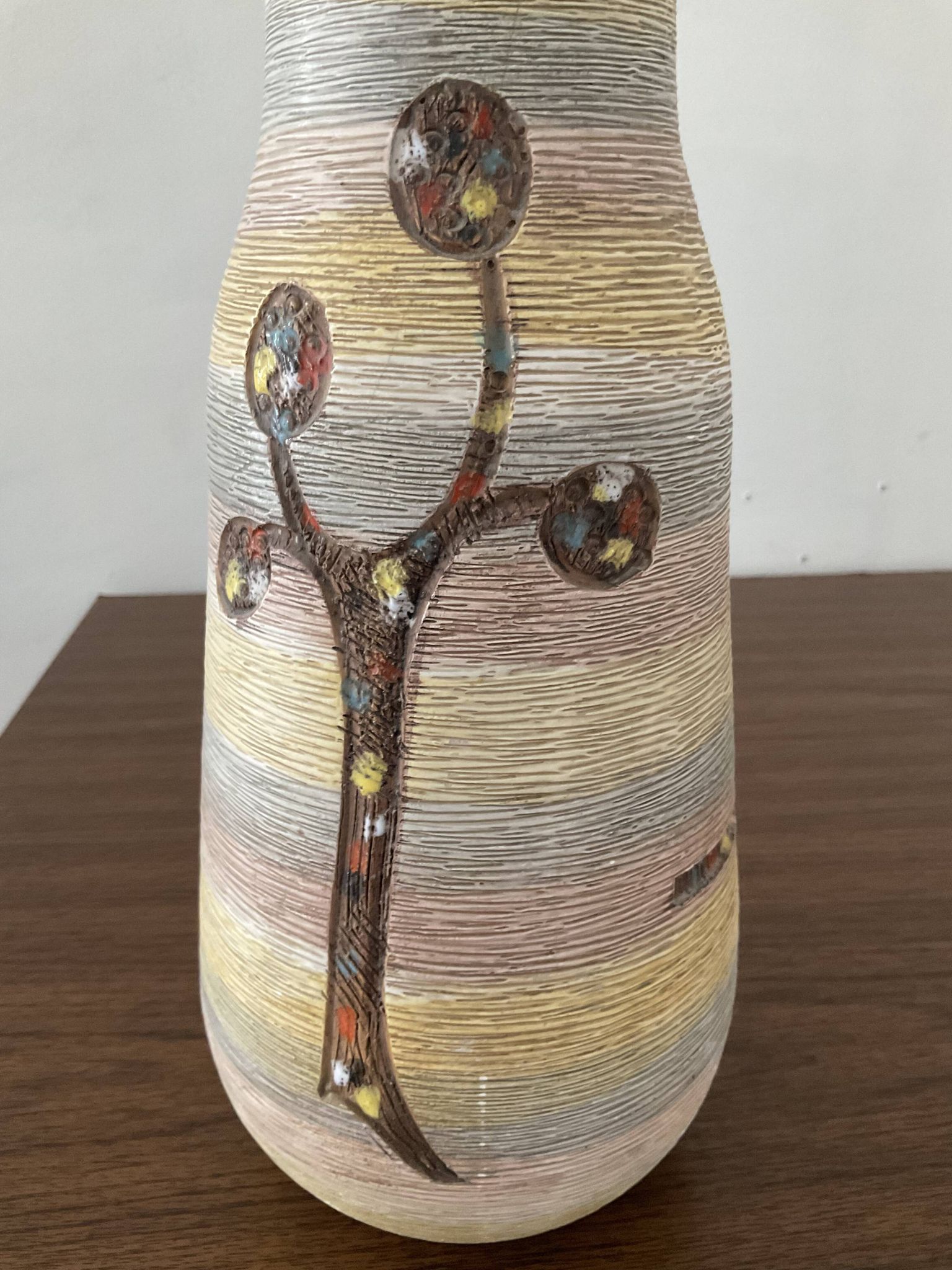 Fratelli Fanciullacci vase in ceramic from the 60s Italy
