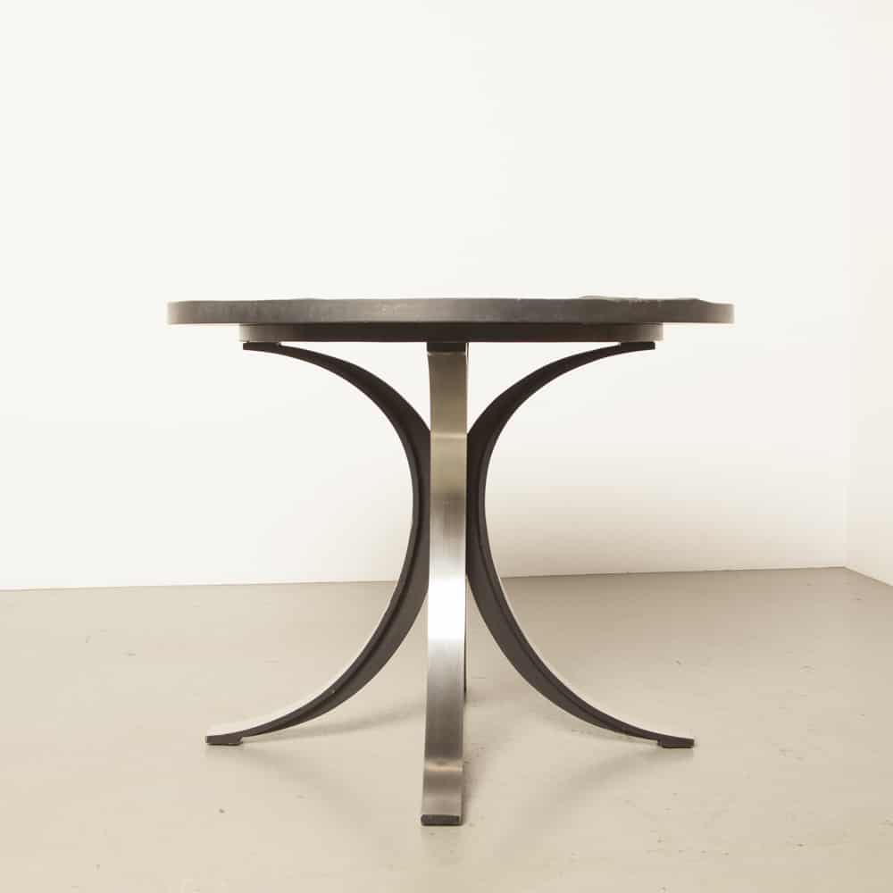 Table en ardoise T69 par Osvaldo Borsani