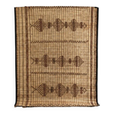 Tapis touareg - natte mauritanienne en fibre végétales et cuir